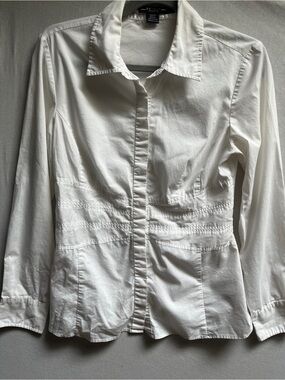 Renuar Collection Button Front Collared Blouse XS - 17 PTP